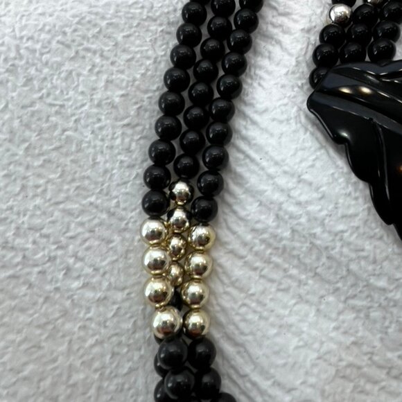 Vintage Double Strand Lucite Necklace - Picture 4 of 6